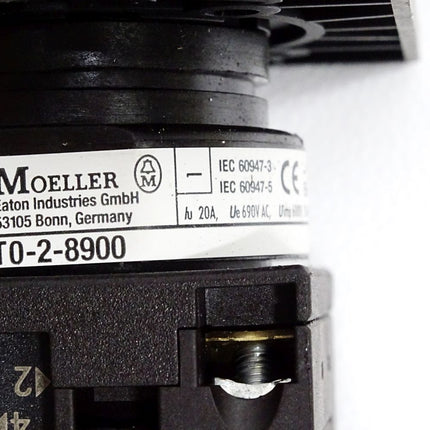Moeller Hauptschalter T0-2-8900