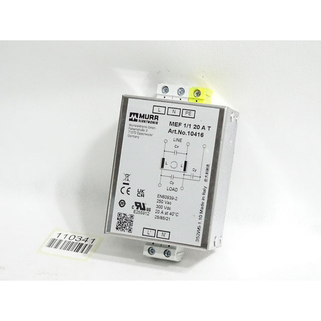 Murr Elektronik 10416 MEF Netzentstörfilter 1-phasig 1-stufig - Maranos.de