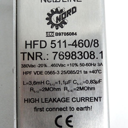Getriebebau NORD Filter HFD511-460/8 7698308.1 - Maranos.de