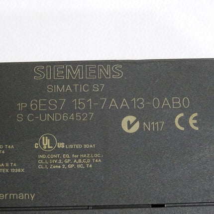 Siemens ET200S IM151-7 CPU 6ES7151-7AA13-0AB0 6ES7 151-7AA13-0AB0