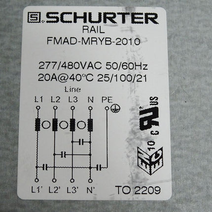 Schurter Rail FMAD-MRYB-2010 Spannungsversorgungsleitungsfilter - Maranos.de