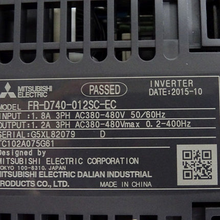 Mitsubishi Electric Inverter FR-D700 FR-D740-012SC-EC 0.4kW - Maranos.de