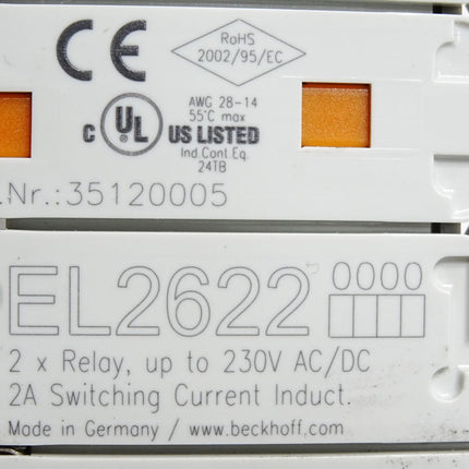 Beckhoff EL2622 0000 digitale Ausgangsklemme - Maranos.de