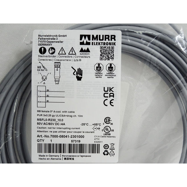 Murr Elektronik Kabel 7000-08041-2301000 / Neu OVP