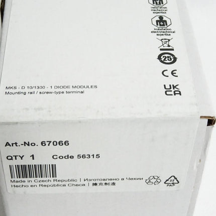 Murr Elektronik 67066 MKS D 10/1300 1 Diodenbaustein / Neu OVP versiegelt
