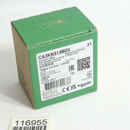 Schneider Electric TeSys Control 070167 Hilfsschütz CA3KN313BD3 / Neu OVP