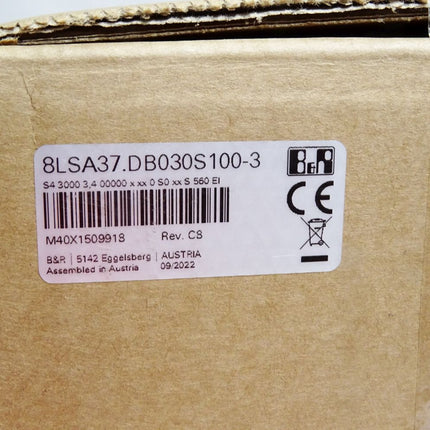 B&R Synchronmotor 8LSA37.DB030S100-3 3000U/min / Neu OVP versiegelt