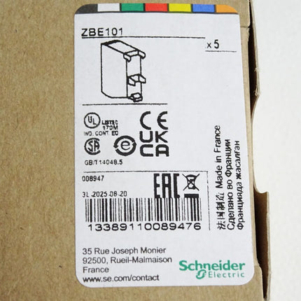 Schneider Electric ZBE101 Hilfsschalter / Inhalt:5 Stück / Neu OVP