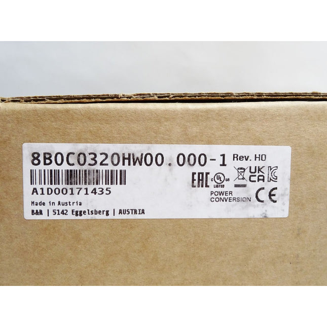 B&R ACOPOS Hilfsversorgungsmodul 32A 8B0C0320HW00.000-1 H0 / Neu OVP versiegelt
