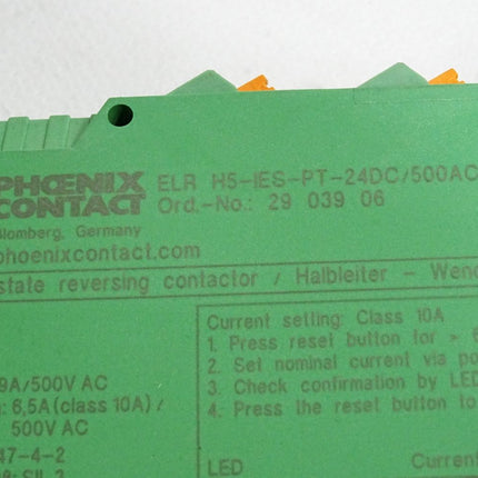 Phoenix Contact Hybrid-Motorstarter 2903906 ELR H5-IES-PT- 24DC/500AC-9 - Maranos.de