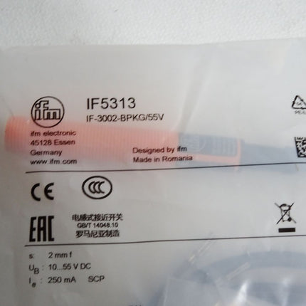 Ifm Electronic IF5313 IF-3002-BPKG/55V Induktiver Sensor / Neu OVP - Maranos.de