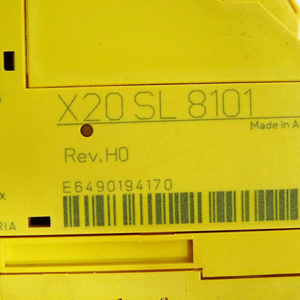 B&R openSAFETY Manager X20SL8101 Rev. H0 X20 SL 8101