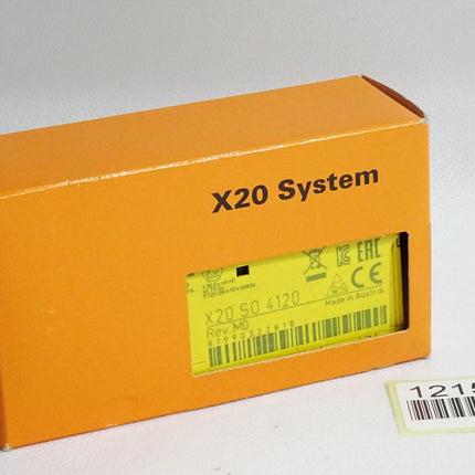 B&R X20SO4120 Rev.M0 X20 SO 4120 4 sichere digitale Ausgänge / Neu OVP