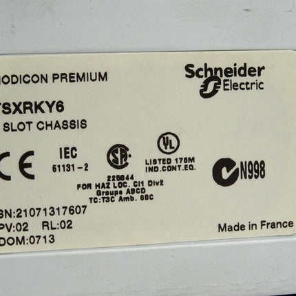 Schneider Electric Modicon Premium TSXRKY6 6-Slot Chassis - Maranos.de