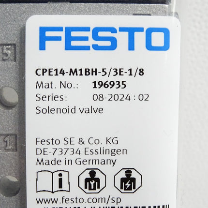 Festo 196935 CPE14-M1BH-5/3E-1/8 Magnetventil / Neu OVP - Maranos.de