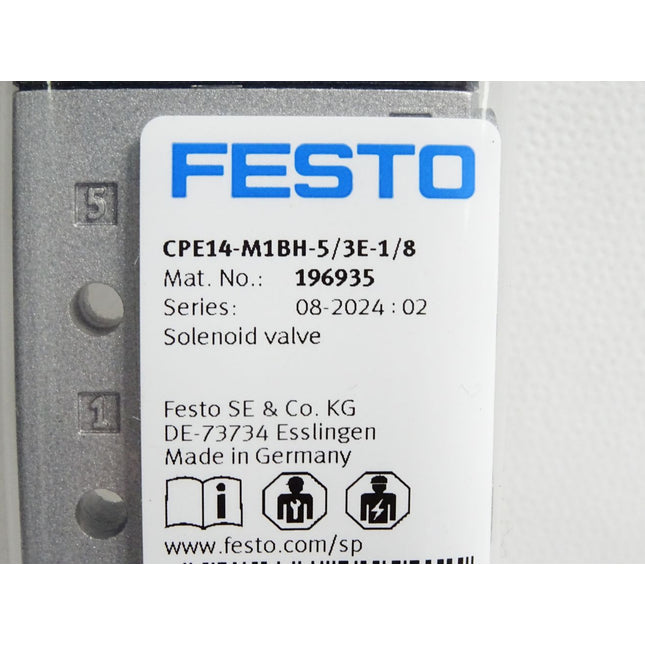Festo 196935 CPE14-M1BH-5/3E-1/8 Magnetventil / Neu OVP - Maranos.de