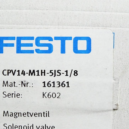 Festo 161361 CPV14-M1H-5JS-1/8 Magnetventil/ Neu OVP - Maranos.de