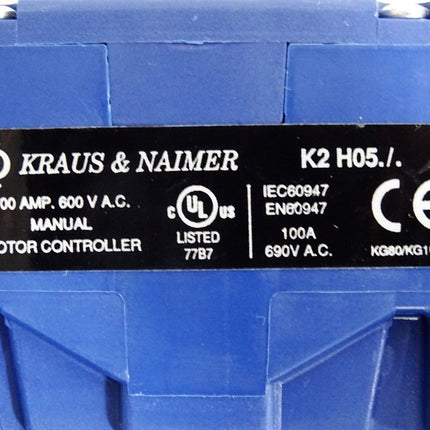 Kraus&Naimer Lasttrennschalter KG80 T103/04 + K2 H05