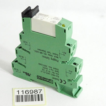 Phoenix Contact Socket 2967015 PLC-BSC- + Relay 2961192 REL-MR-24DC/21-21