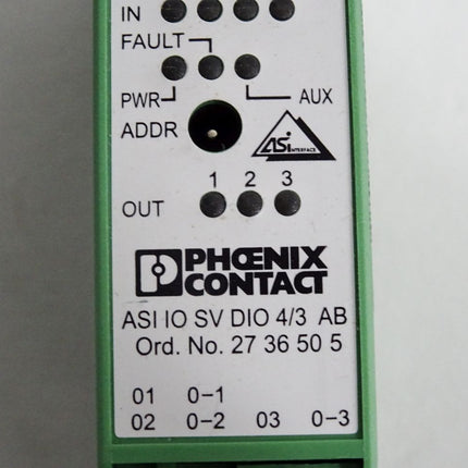 Phoenix Contact 2736505 ASI IO SV DIO 4/3 AB I/O module