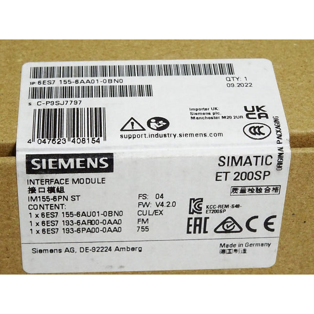 Siemens ET200SP IM155 6ES7155-6AA01-0BN0 6ES7 155-6AA01-0BN0 Neu OVP versiegelt - Maranos.de