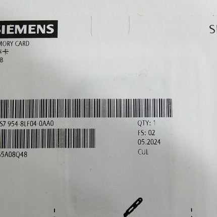 Siemens Memory Card 6ES7954-8LF04-0AA0 6ES7 954-8LF04-0AA0 Neu OVP versiegelt - Maranos.de