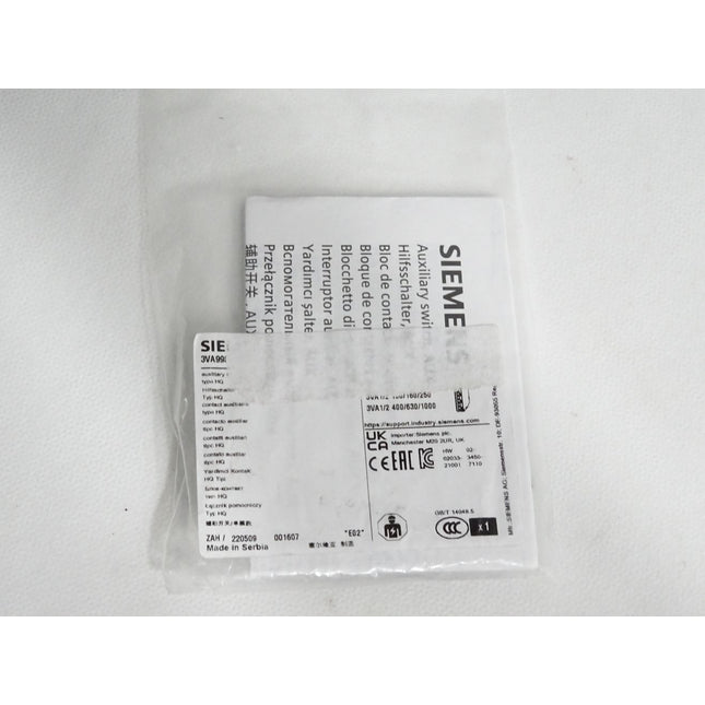 Siemens Hilfsschalter AUX-HQ 3VA9988-0AA12 / Neu OVP