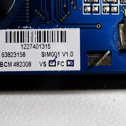 Mincontrol Bedienpanel BCM 482008 SIM001 v1.0 VS FC 63823158 1227401315 Neu OVP - Maranos.de
