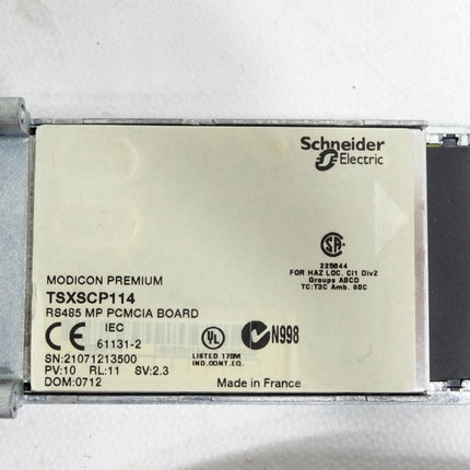 Schneider Electric TSXSCP114 RS485 MP PCMCIA Board + TSXSCPCM 4030 02 07 09 - Maranos.de