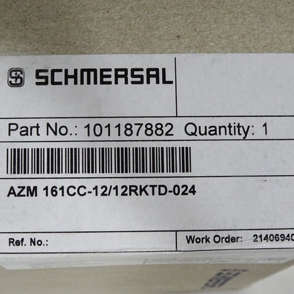 Schmersal Sicherheitszuhaltung 101187882 AZM161CC-12/12RKTD-024 / Neu OVP