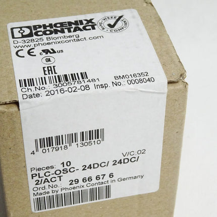 Phoenix Contact PLC-OSC-24DC/24DC/2/ACT 2966676 2966058 2966595 OVP versiegelt