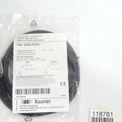 Baumer Electric Kunstoff-Lichtleiter FSE 300C4002 / Neu OVP
