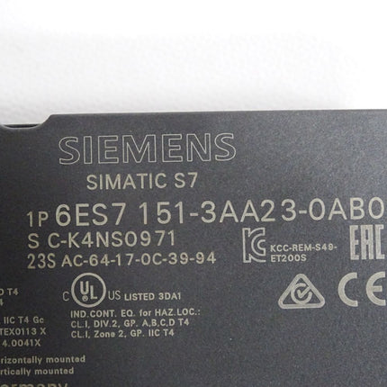 Siemens IM151-3 PN 6ES7151-3AA23-0AB0 6ES7 151-3AA23-0AB0