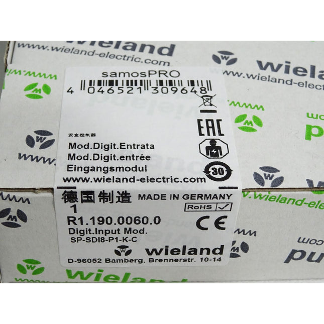 Wieland R1.190.0060.0 Digitales Eingangsmodul/ Neu OVP versiegelt - Maranos.de