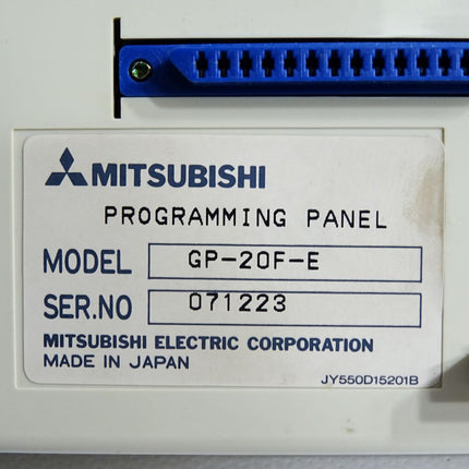 Mitsubishi Programming Panel GP-20F-E GP-20MFA-E Programmier-Einheit - Maranos.de