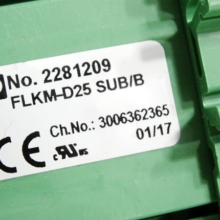 Phoenix Contact 2281209 FLKM-D25 SUB/B Übergabemodul /Neuwertig