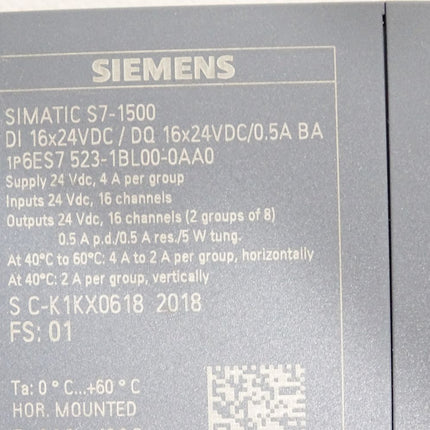 Siemens S7-1500 DI 6ES7523-1BL00-0AA0 6ES7 523-1BL00-0AA0 / Neuwertig - Maranos.de