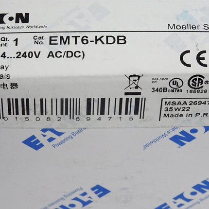 Eaton EMT6-KDB Relais 24…240V AC/DC / Neu OVP