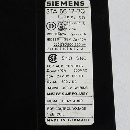 Siemens 3TA6612-7Q Schütz - Maranos.de