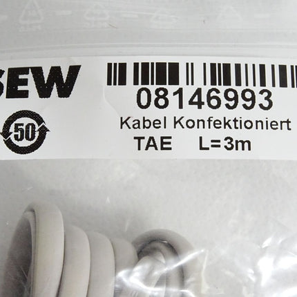 SEW Eurodrive 08146993 Kabel Konfektioniert 3m / Neu OVP