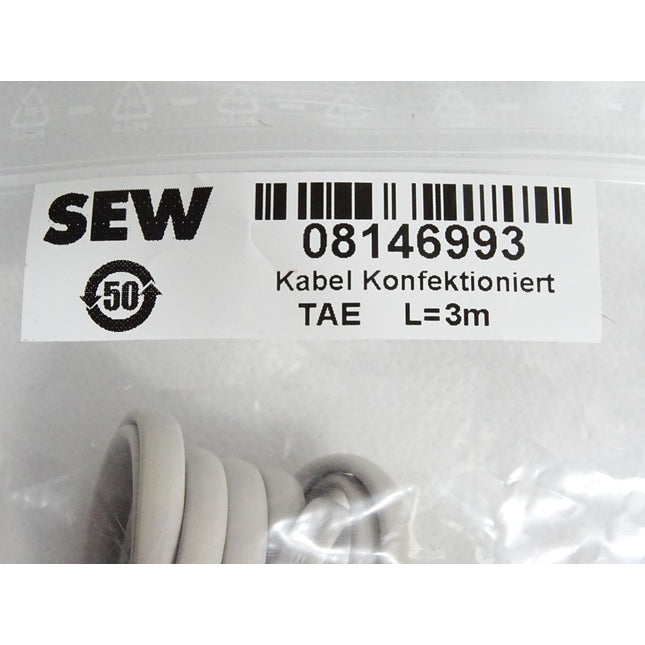 SEW Eurodrive 08146993 Kabel Konfektioniert 3m / Neu OVP