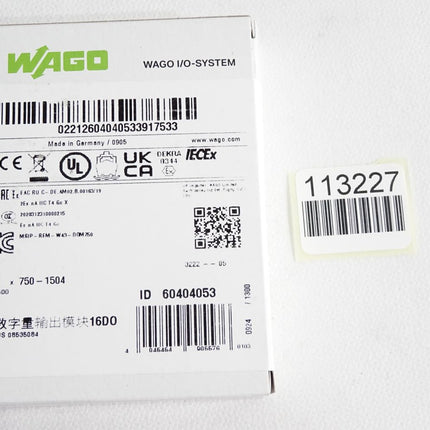 Wago 750-1504 16-Kanal-Digitalausgang / Neu OVP versiegelt - Maranos.de