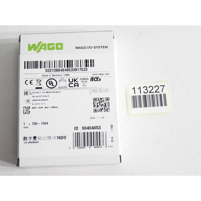 Wago 750-1504 16-Kanal-Digitalausgang / Neu OVP versiegelt - Maranos.de