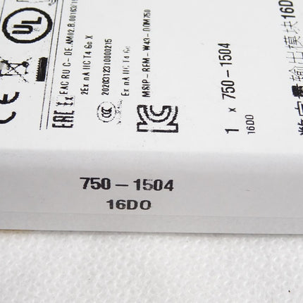 Wago 750-1504 16-Kanal-Digitalausgang / Neu OVP versiegelt - Maranos.de