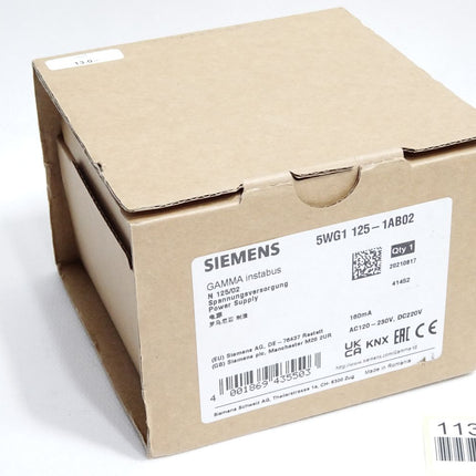 Siemens 5WG1 125-1AB02 5WG1125-1AB02 Power Supply GAMMA instabus / Neu OVP - Maranos.de