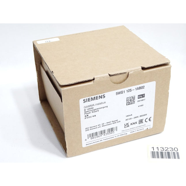 Siemens 5WG1 125-1AB02 5WG1125-1AB02 Power Supply GAMMA instabus / Neu OVP - Maranos.de
