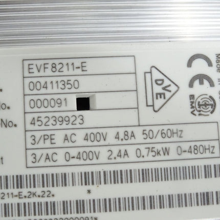 Lenze Frequenzumrichter EVF8211-E 00411350 0.75kW