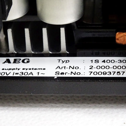 AEG Power Supply 1S 400-30 H1 2-000-000-862 THYRO-S Leistungssteller 1S400-30H1
