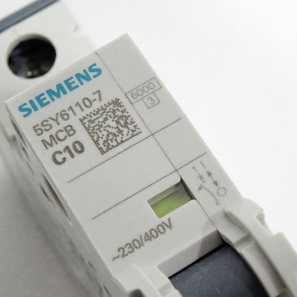 Siemens Leitungsschutzschalter 5SY6110-7 MCB C10 / Neuwertig - Maranos.de