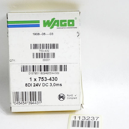 Wago 753-430 8-Kanal-Digitaleingang / Neu OVP - Maranos.de